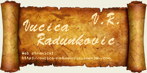 Vučica Radunković vizit kartica